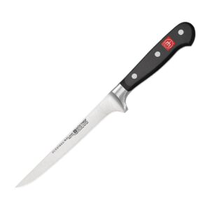 Wüsthof Classic Flexible Boning Knife, 6-Inch, Black