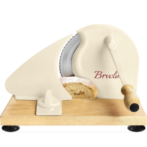 Zassenhaus Original Classic Adjustable Bread Slicer for Uniform Slices - Bread Slicer for Homemade Bread - 18/8 Stainless Steel Blade Sourdough Cutter - Cream