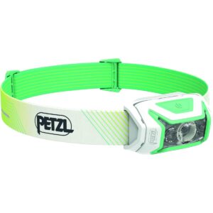 PETZL ACTIK CORE Headlamp - Powerful, Rechargeable 600 Lumen Light with Red Lighting for Hiking, Climbing, and Camping - Green