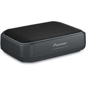 Pioneer TS-WX140DA 8” Slim Subwoofer – 250W Max, Built-in Amp for Easy Bass Upgrade, Enclosure Included, Amp Included, High-Level Input, Works with Most Factory or aftermarket radios